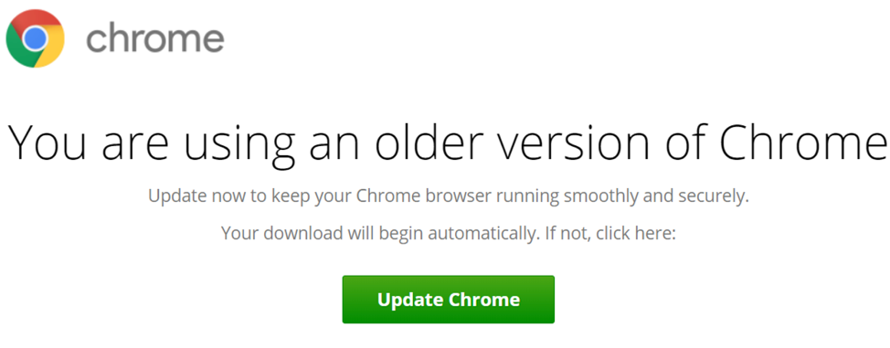 Nowy atak ransomware: fałszywe okno aktualizacji Chrome wykorzystywane w kampanii. 