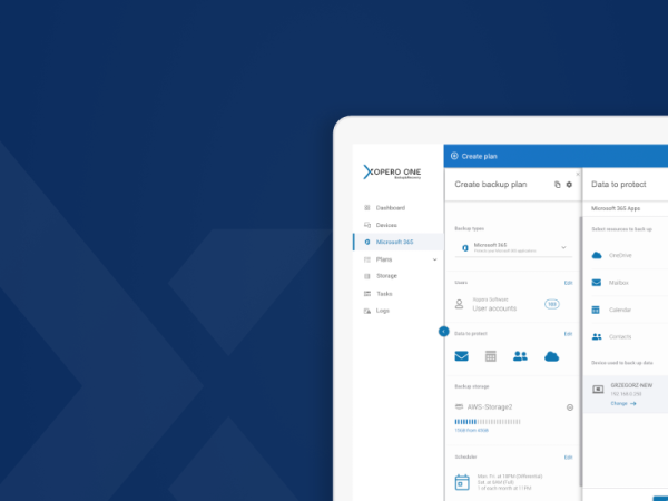 Polityka retencji danych w Microsoft 365 vs pełna kontrola w Xopero ONE
