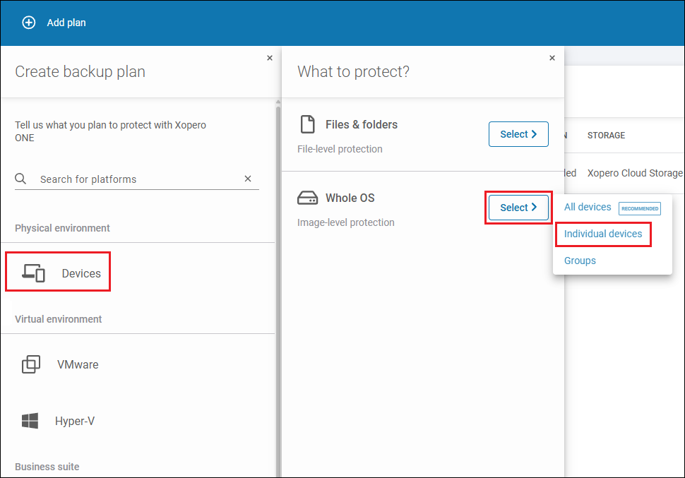 Steps to back up the entire VM as an disk image.