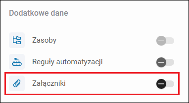 Przełącznik w Xopero ONE do wyłączania załączników z pełnej kopii Disaster Recovery Jira.