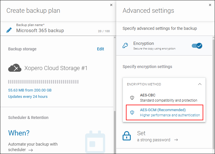 Xopero ONE and GitProtect release 2.2.0 - added support for AES-GCM encryption