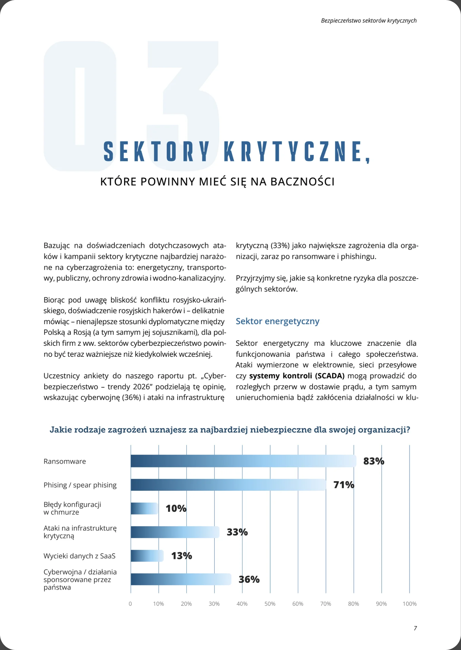 Podgląd strony raportu: Zagrożone sektory