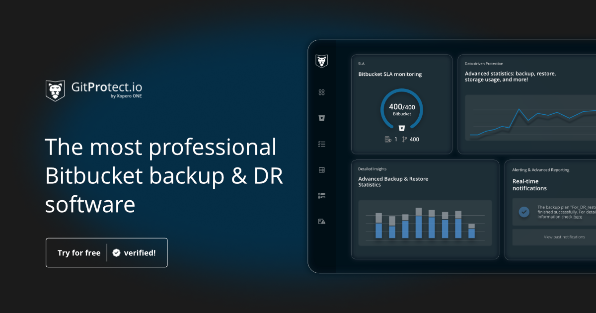 GitProtect Bitbucket Backup and Disaster Recovery | Xopero Software